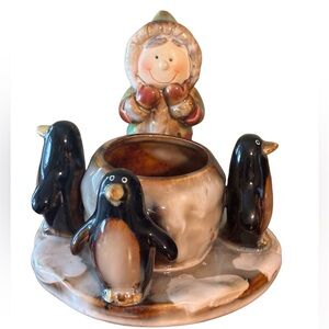 Yankee Candle Eskimo Child Votive Candle Holder